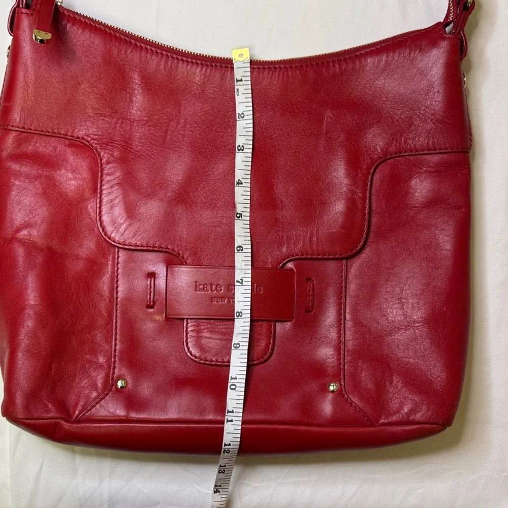Kate Spade New York Red Leather Shoulder‎ Bag – Floral Lining